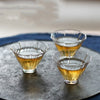 Kung Fu Tea Set Transparent Hibiscus Petal Cups