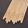 Bamboo Chopsticks Carved Carbonized Chopsticks Set Hotel Household Unpainted Bamboo Chopsticks